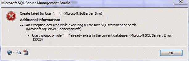 How to fix SQL Server Error 15023